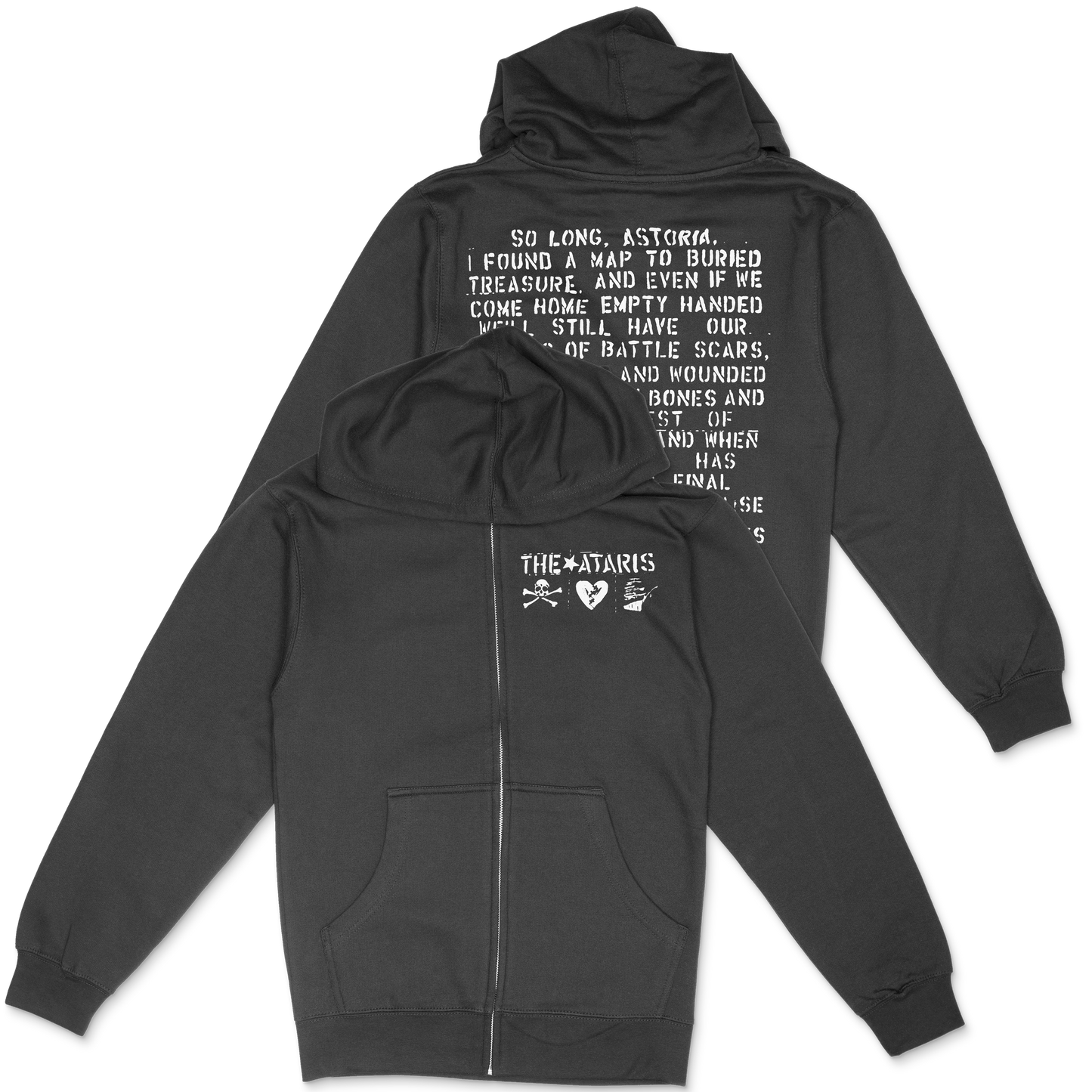 "So Long, Astoria Lyrics" Zip Hoodie