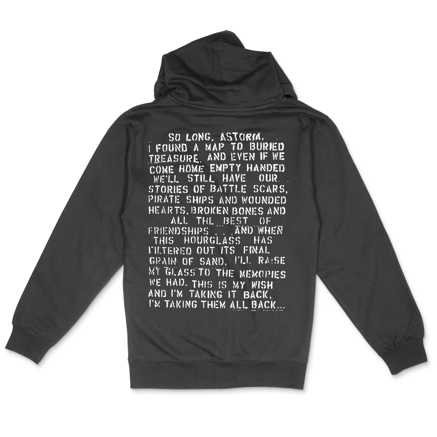 "So Long, Astoria Lyrics" Zip Hoodie